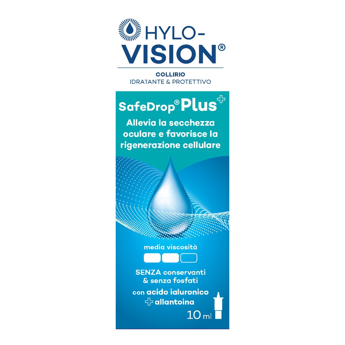 HYLOVISION SAFE DROP PLUS COLLIRIO IDRATANTE E PROTETTIVO 10ML