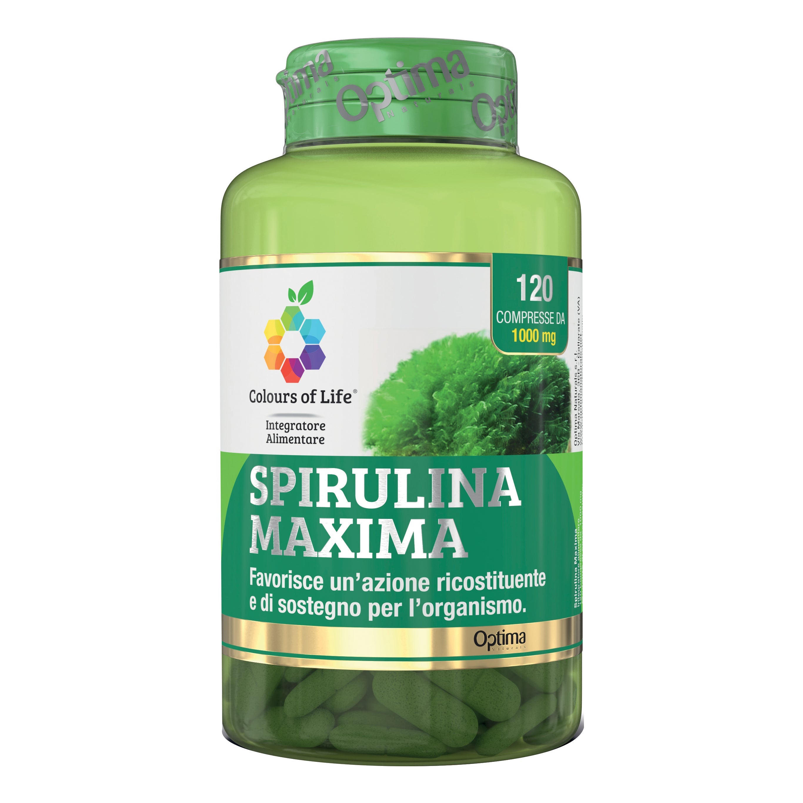 COLOURS OF LIFE SPIRULINA MAXIMA 120 COMPRESSE