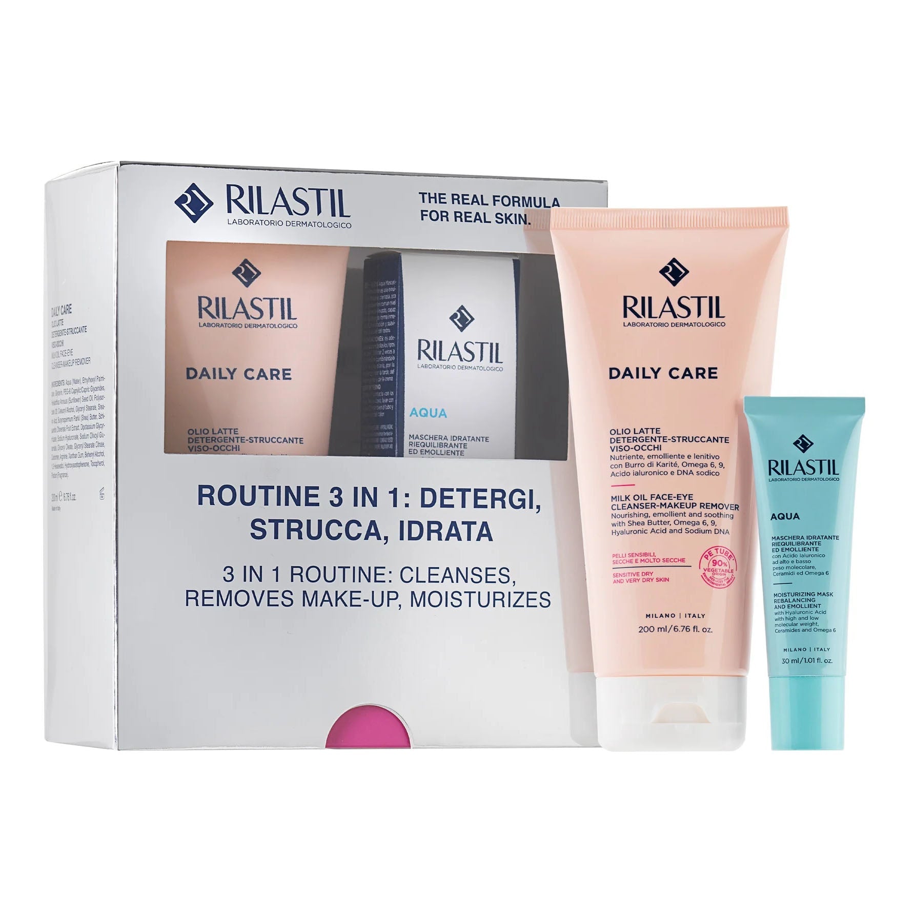 RILASTIL D CLAR COFANETTO 1 RILASTIL D CLAR MICROPEELING 30ML + 1 RILASTIL D CLAR CREMA DEPIGMENTANTE 40 ML + 1 RILASTIL D CLAR GOCCE DEPIGMENTANTI 30 ML