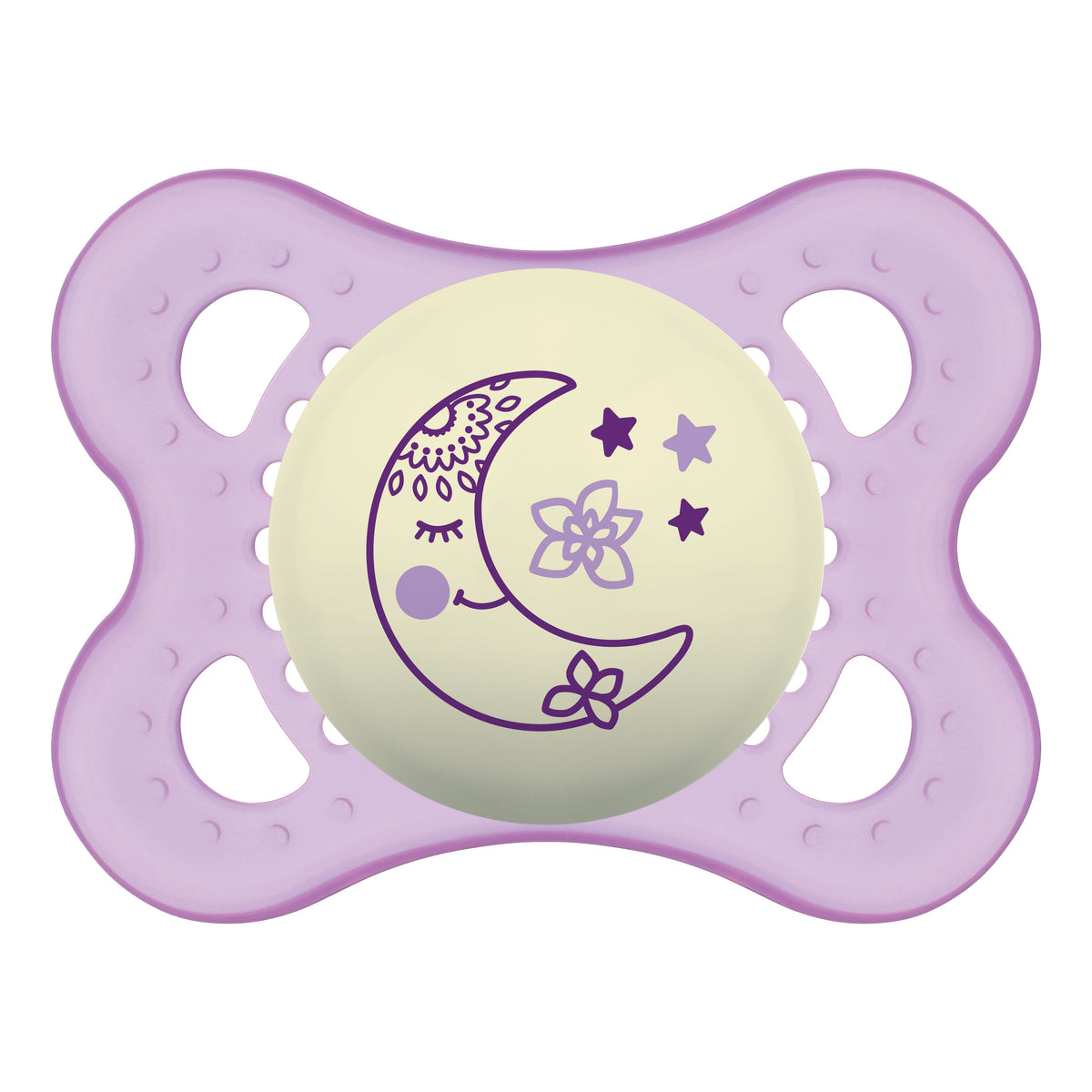 MAM SUCCHIETTO ORIGINAL NIGHT 2-6 MESI SILICONE FEMMINA 2 PEZZI