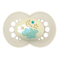 MAM SUCCHIETTO ORIGINAL NIGHT 6+ MESI SILICONE NEUTRO 2 PEZZI