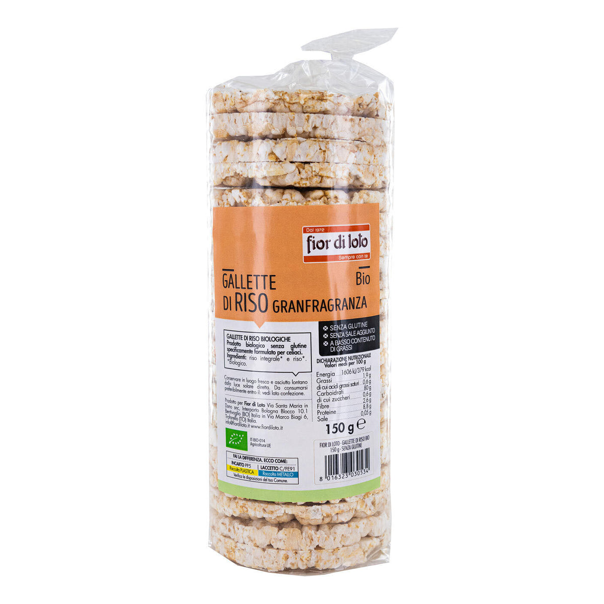 FIOR DI LOTO GALLETTE RISO GRANFRAGRANZA 150 G