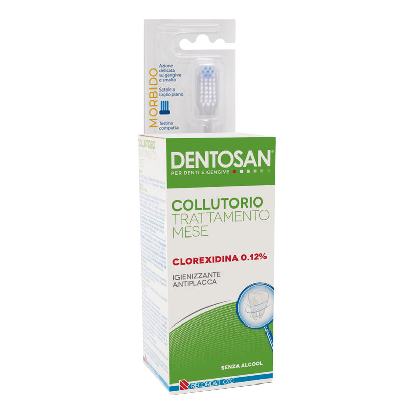 DENTOSAN BIPACK COLLUTORIO MESE 0,12% 200 ML + SPAZZOLINO TECH MORBIDO