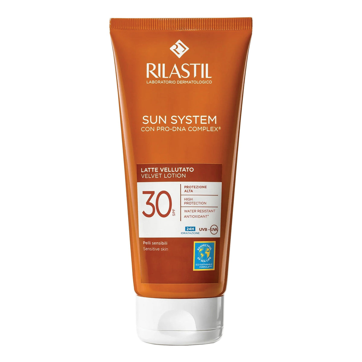 RILASTIL SUN SYSTEM PHOTO PROTECTION TERAPY LATTE VELLUTANTESPF 30 200 ML