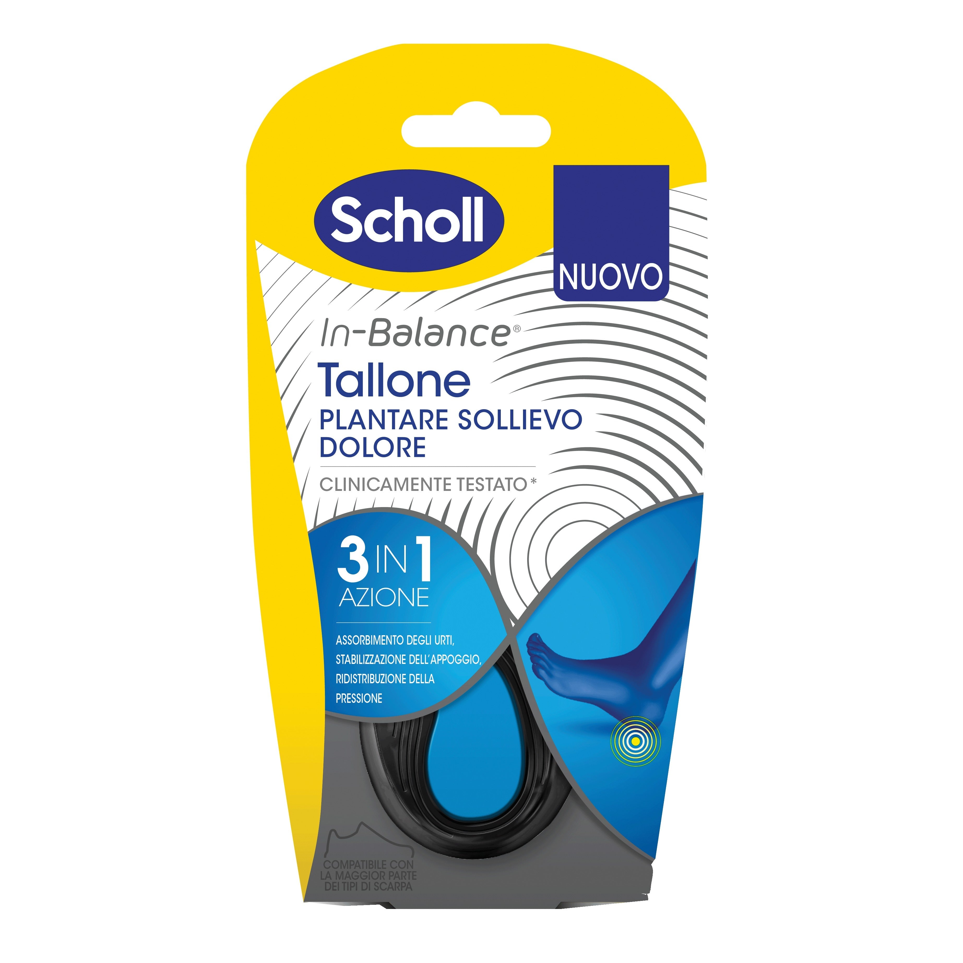 SCHOLL PLANTARE TALLONE L 2 PEZZI