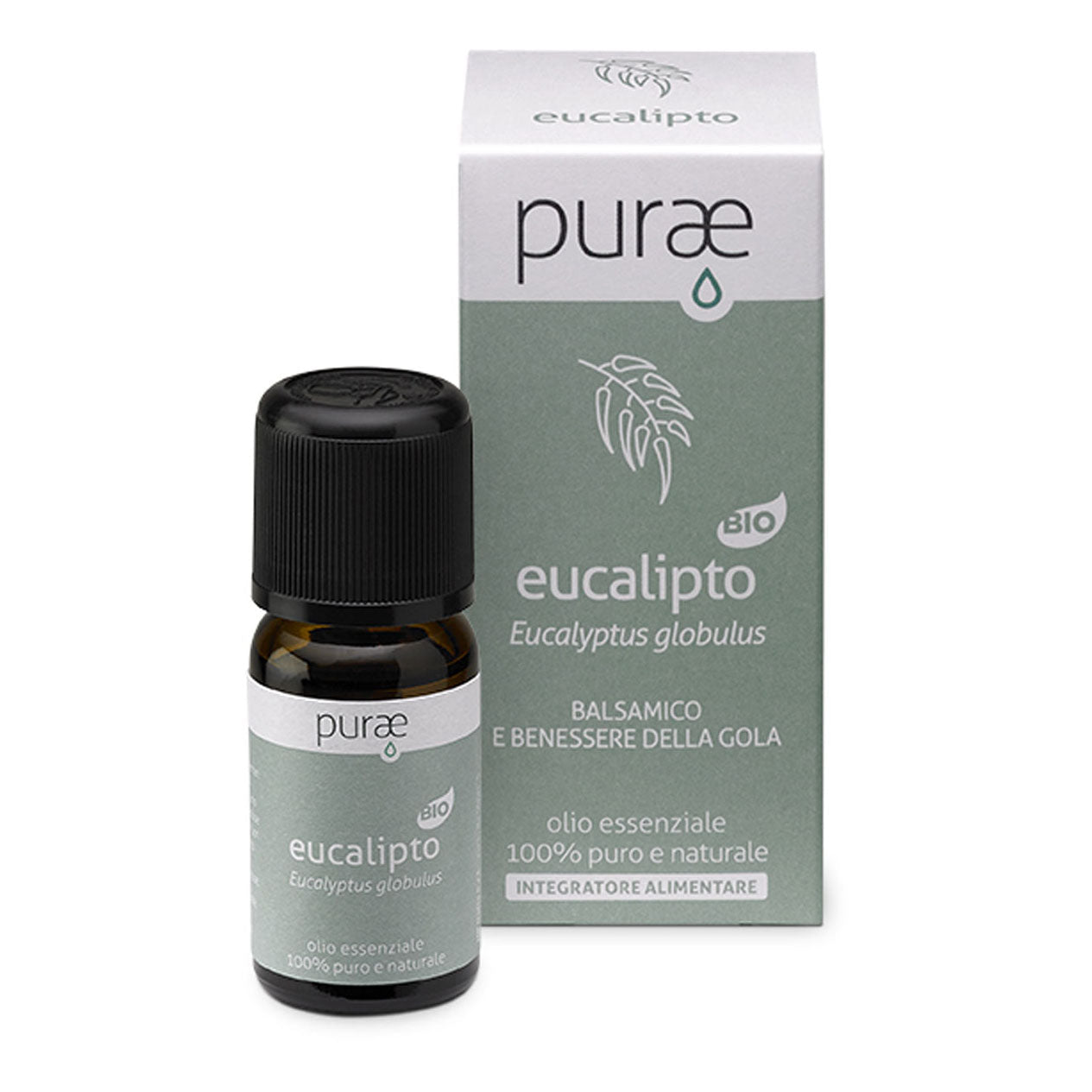 PURAE EUCALIPTO BIO FOGLIE OLIO ESSENZIALE 10 ML