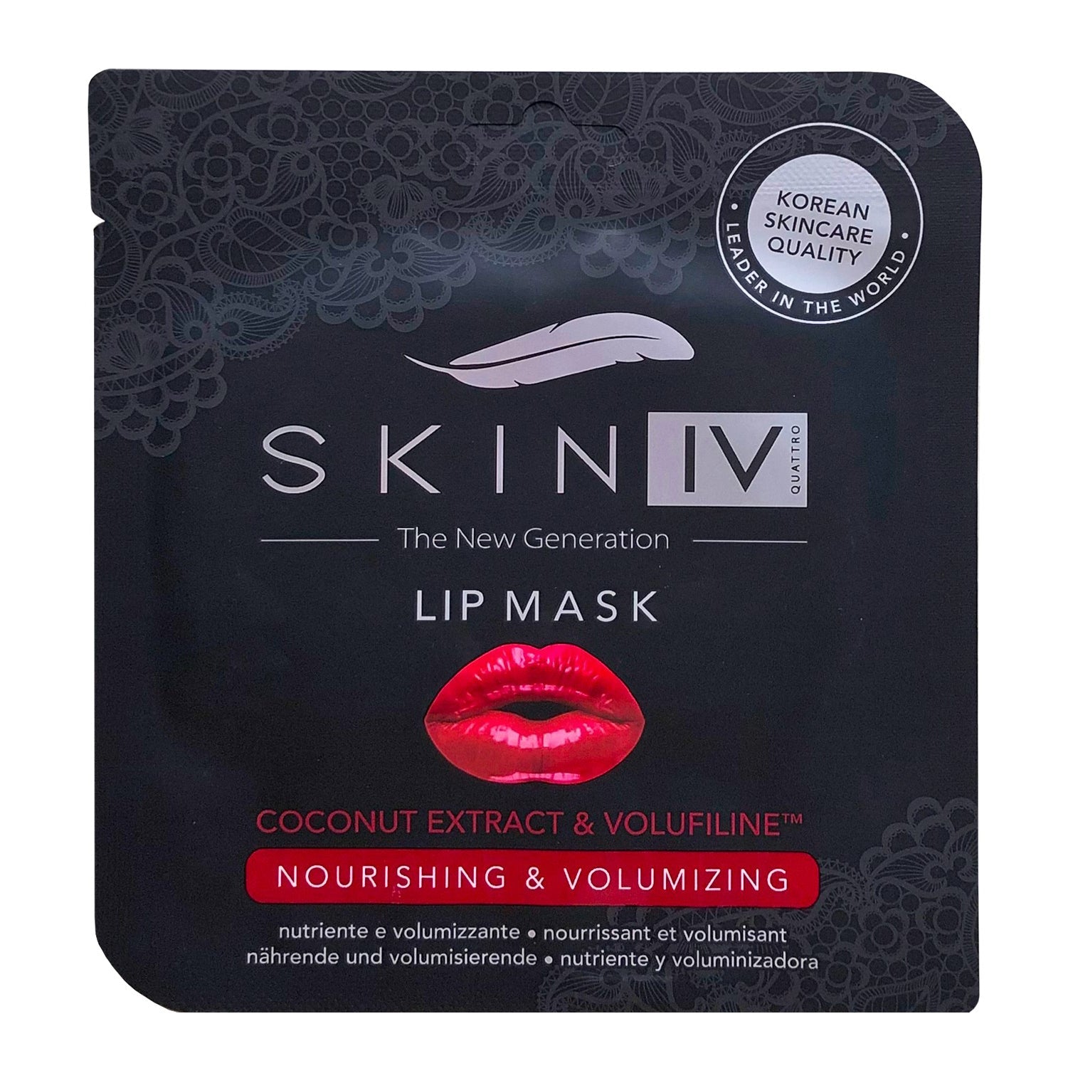 SKIN IV MASCHERA LABBRA COREANA MONOUSO COCCO IDRATANTE E VOLUMIZZANTE 3 G