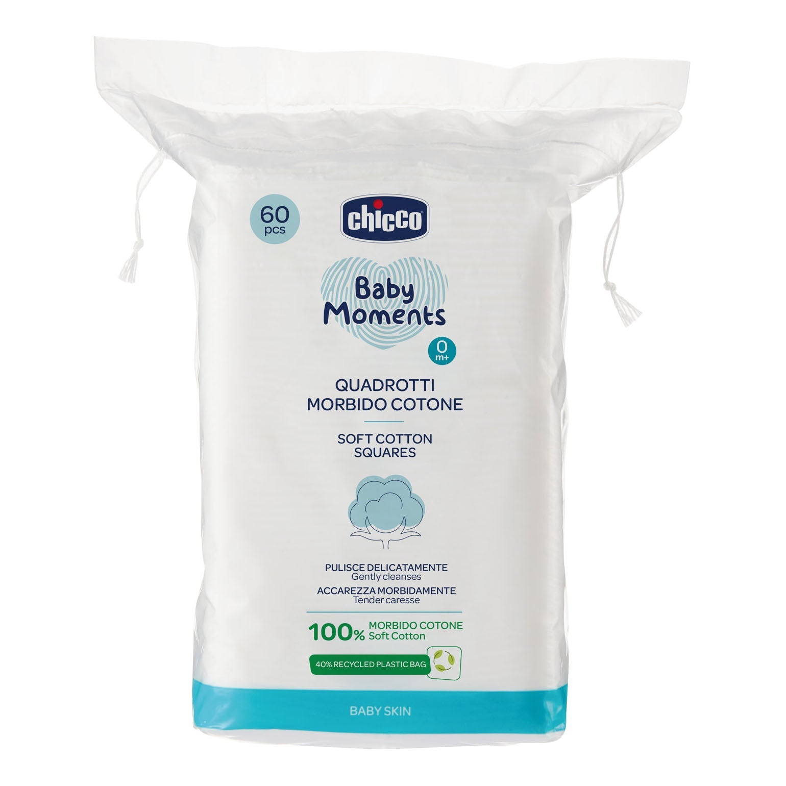 CHICCO BABY MOMENTS QUADROTTI 60 PEZZI