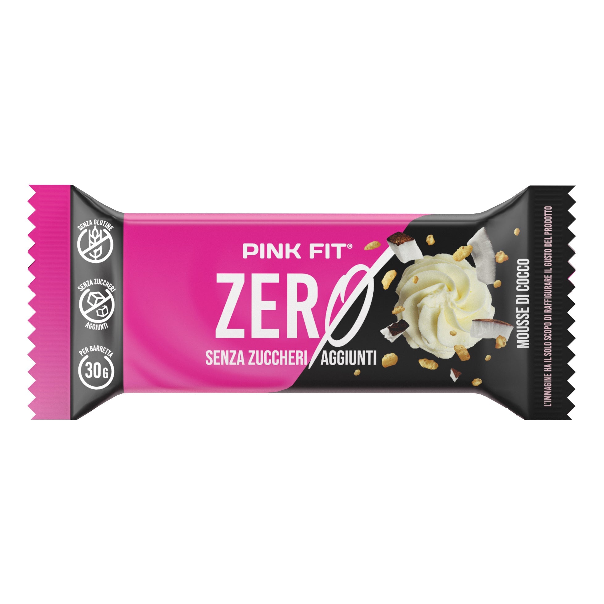 PINK FIT BAR ZERO MOUSSE COCCO BIANCO 30 G