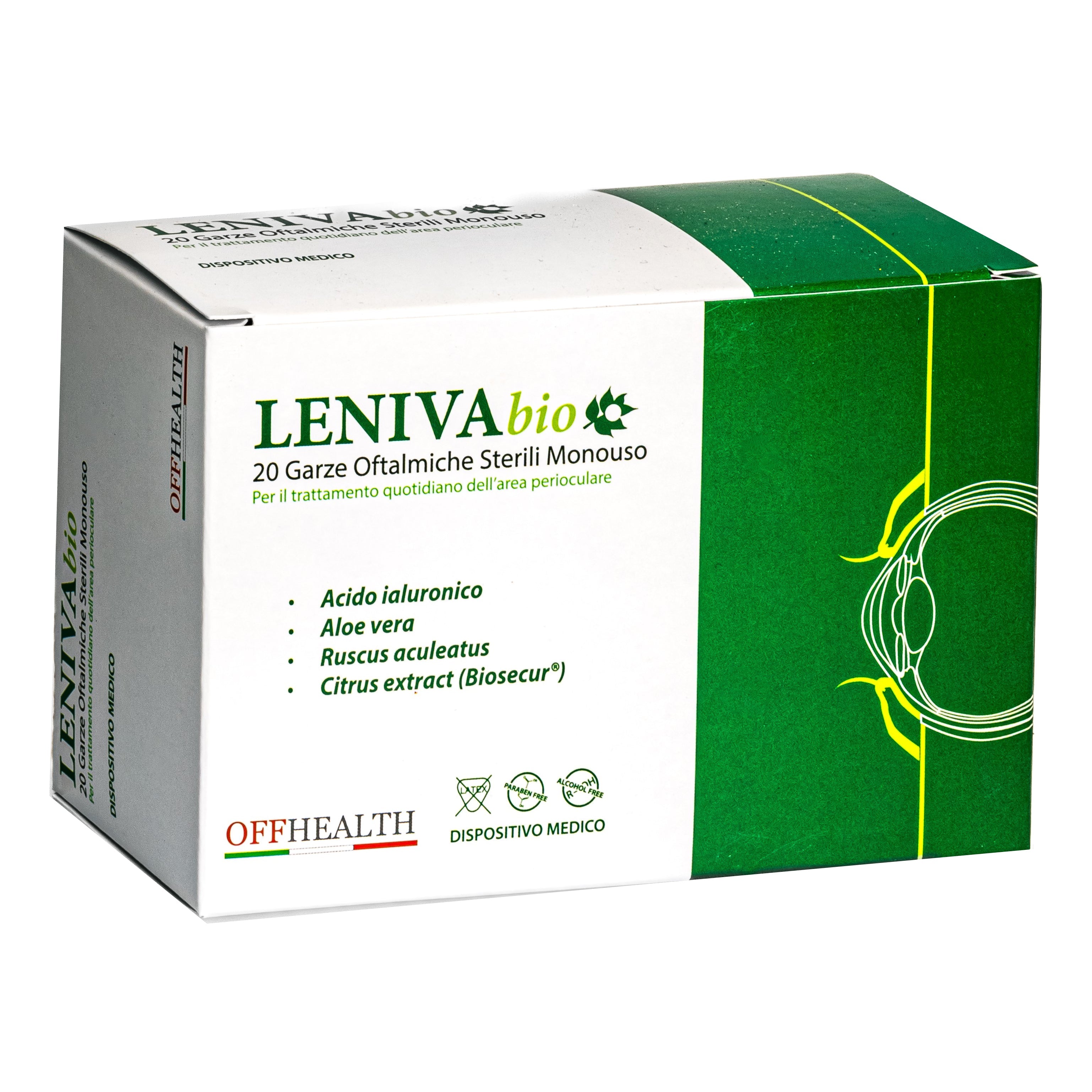 LENIVA BIOSECUR GARZE OFTALMICHE 20 PEZZI