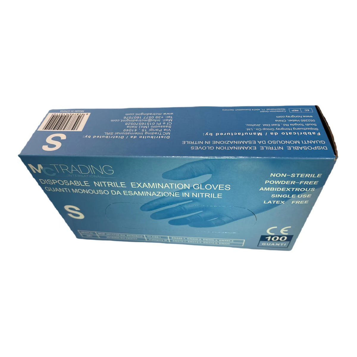 GUANTO MONOUSO DA ESAMINAZIONE IN NITRILE HONGRAY TAGLIA SMALL 100 PEZZI