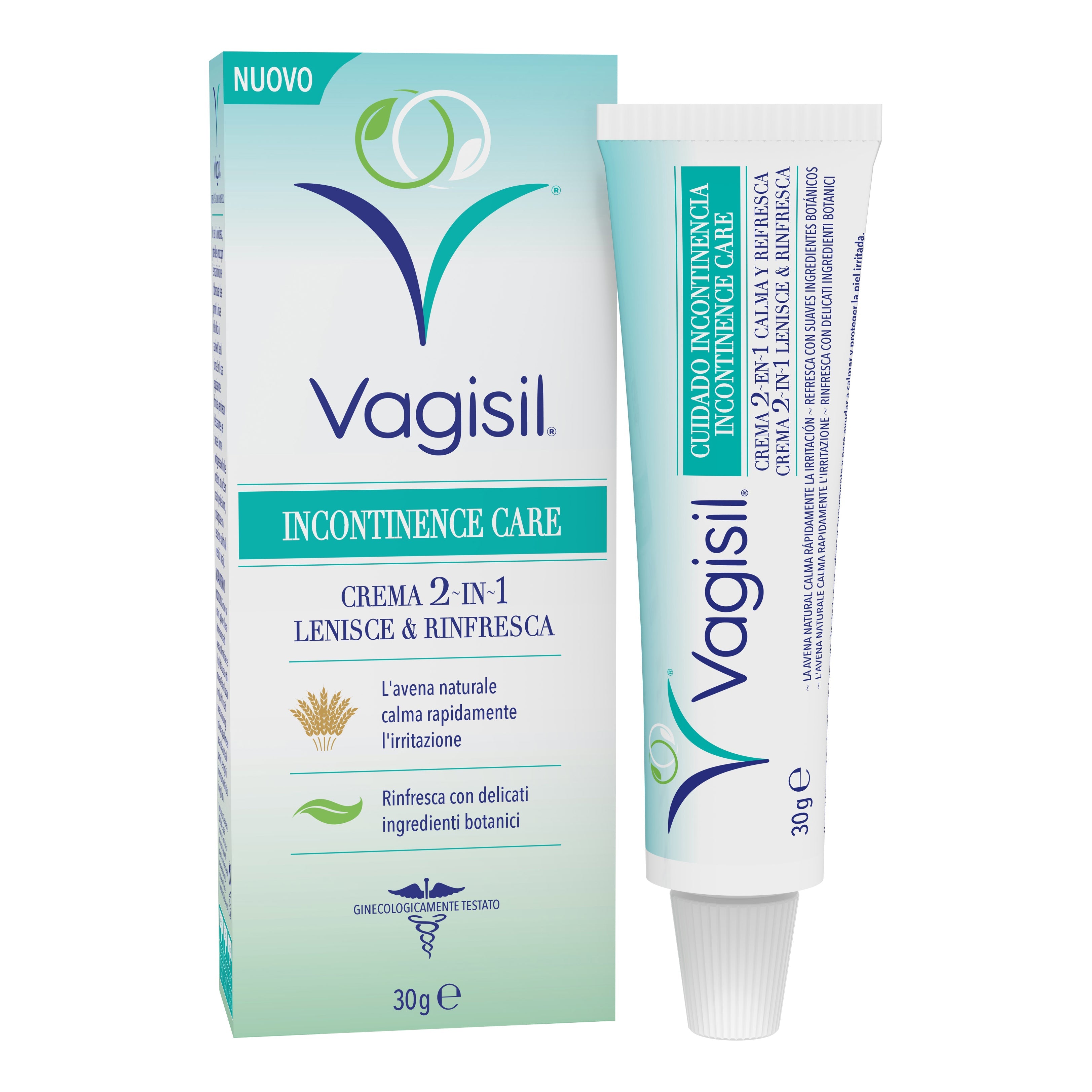 VAGISIL INCONTINENCE CARE CREMA 2IN1 LENISCE & RINFRESCA 30G