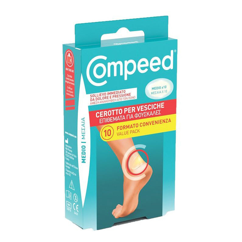 CEROTTI COMPEED PER VESCICHE MEDIO 10 PEZZI CARTON