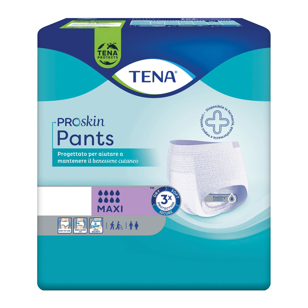 PANNOLONE PER INCONTINENZA TENA PANTS MAXI EXTRALARGE 10 PEZZI