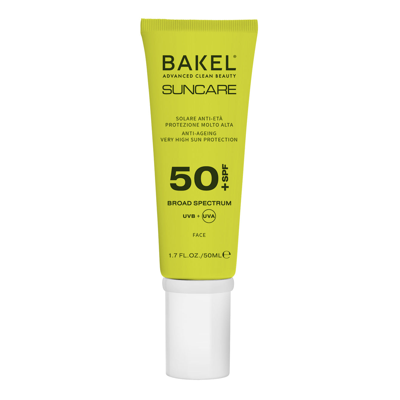 BAKEL SOLARE VISO ANTI ETA' PROTEZIONE ALTA SPF50 50 ML