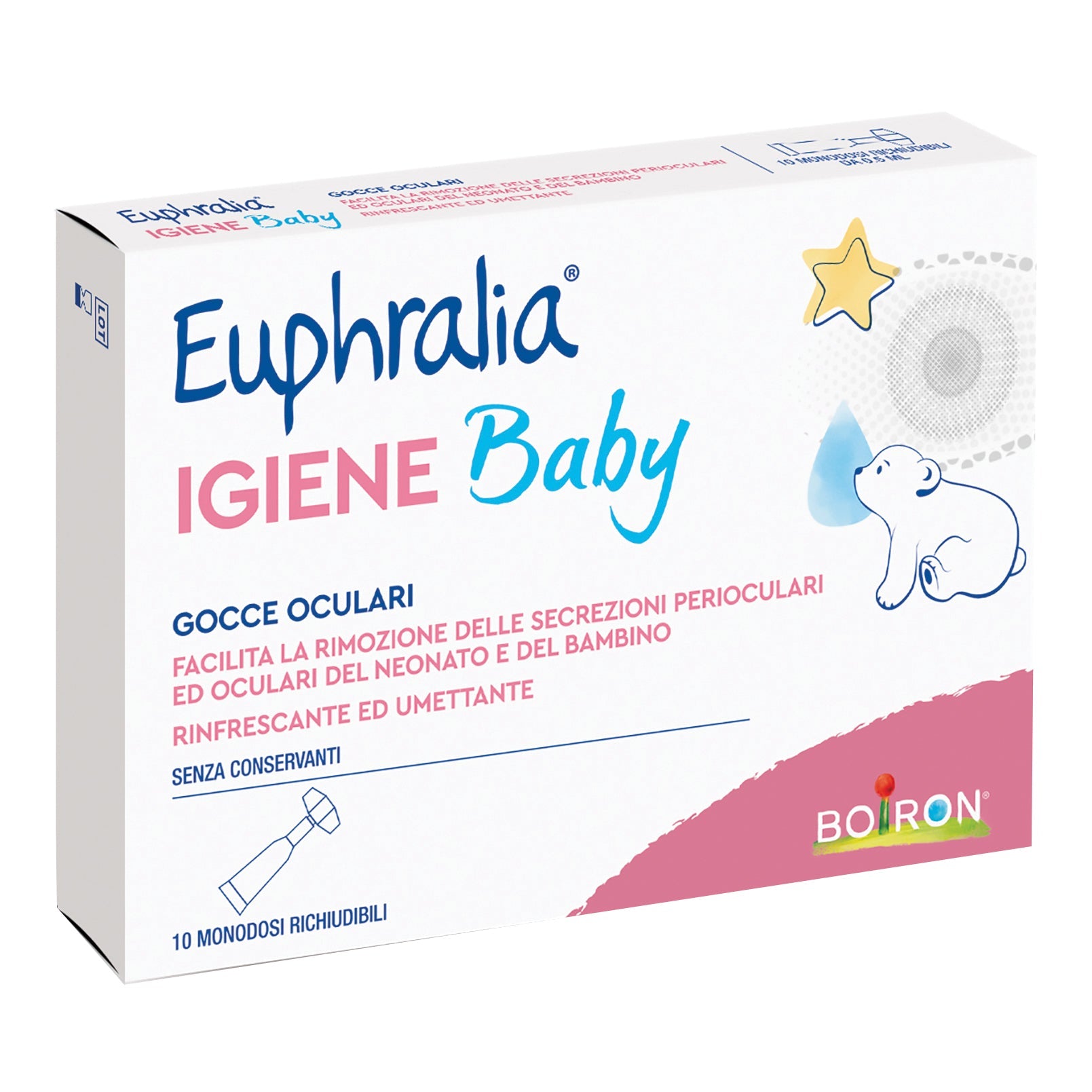 GOCCE OCULARI EUPHRALIA IGIENE BABY 10 MONODOSE RICHIUDIBILIX 0,5 ML