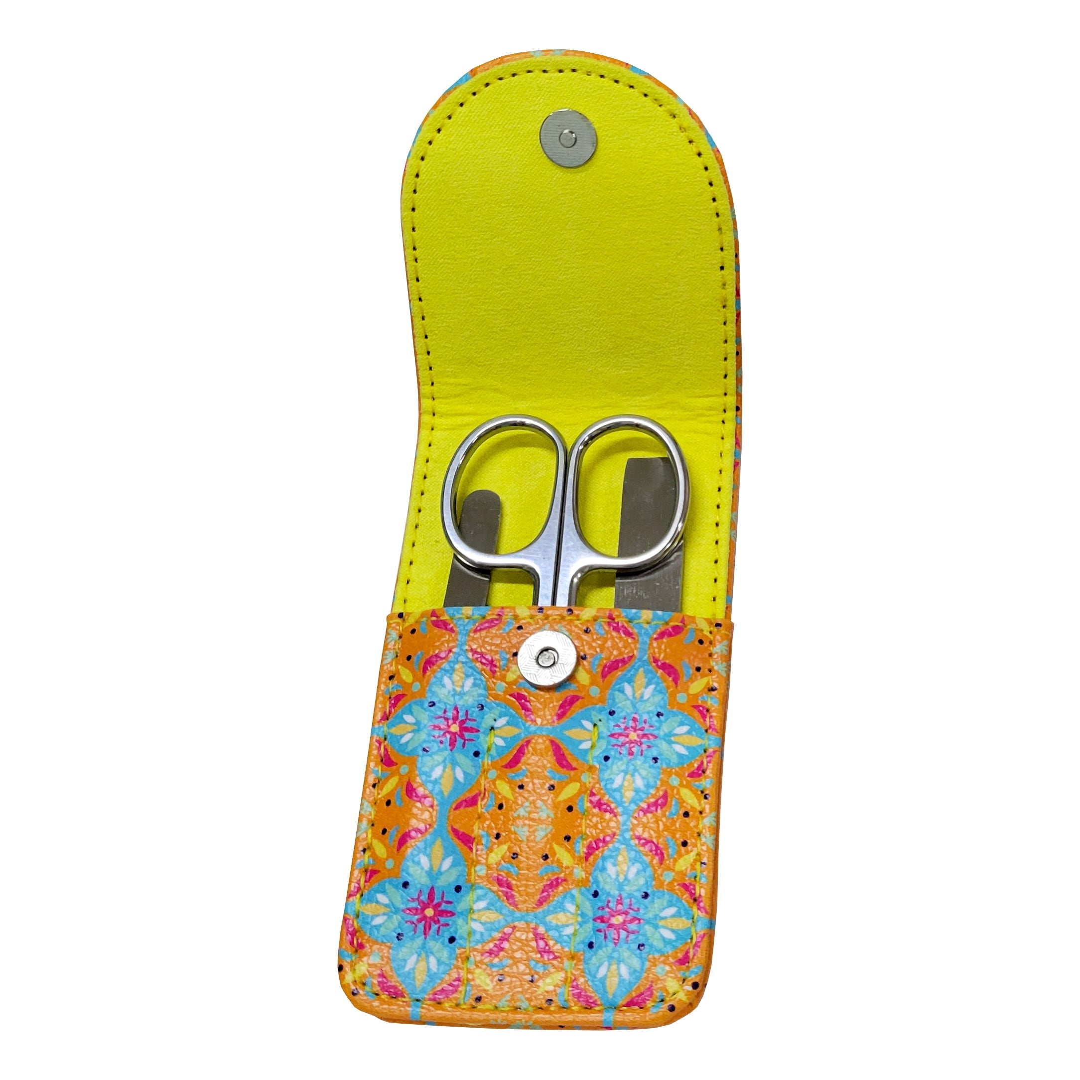 COLORS KIT MANICURE ORANGE SUMMER 1 FORBICE + 1 LIMA + 1 PINZETTA