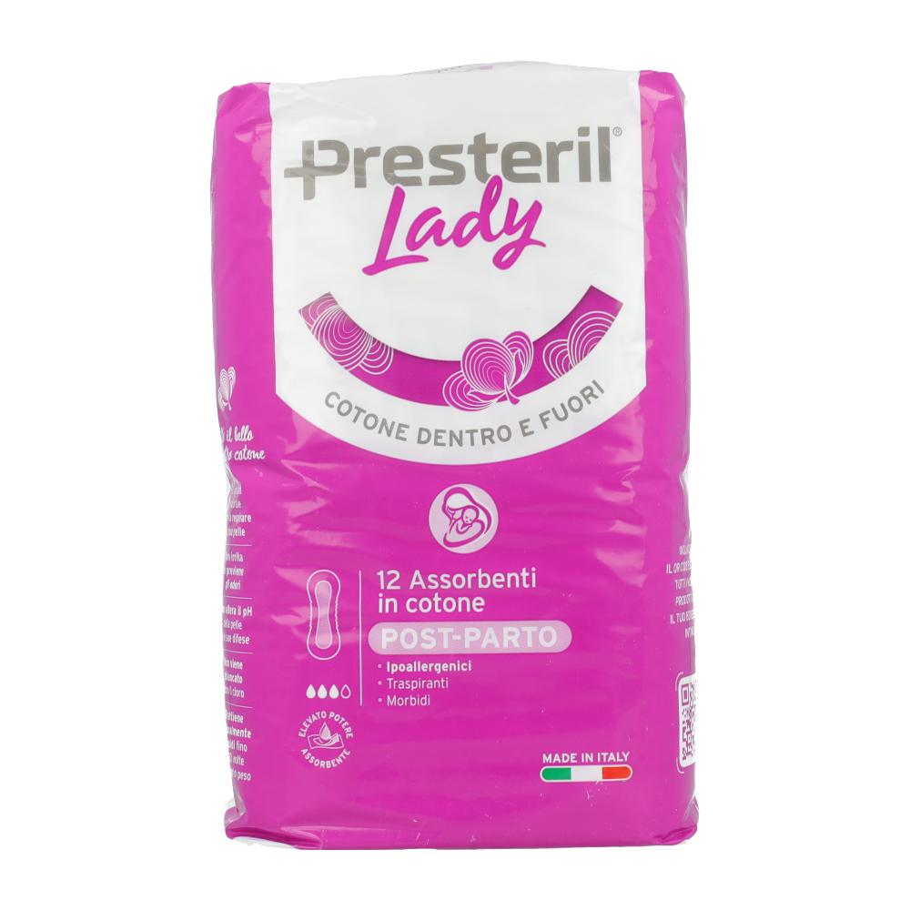 LADY PRESTERIL ASSORBENTE POST PARTO 10 + 2 PEZZI
