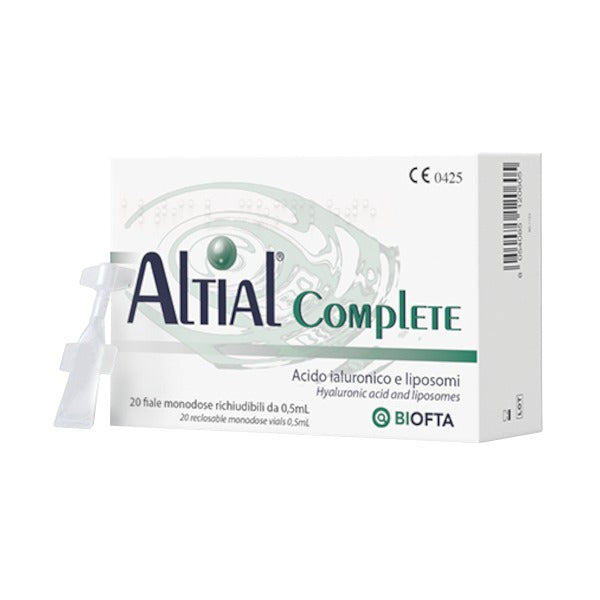 SOLUZIONE OFTALMICA LUBRIFICANTE ALTIAL COMPLETE 4 STRIP DA5 FLACONI DA 0,5 ML