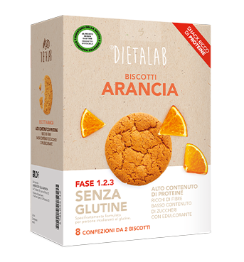 DIETALAB BISCOTTI ARANCIA SENZA GLUTINE FASE 1 2 3 128 G
