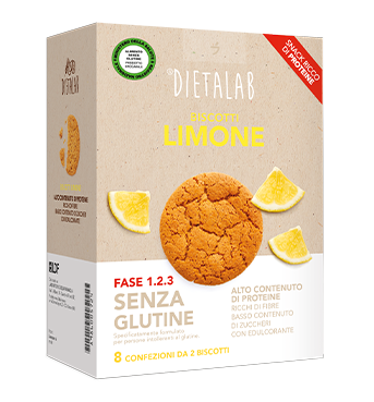 DIETALAB BISCOTTI LIMONE SENZA GLUTINE FASE 1 2 3 128 G