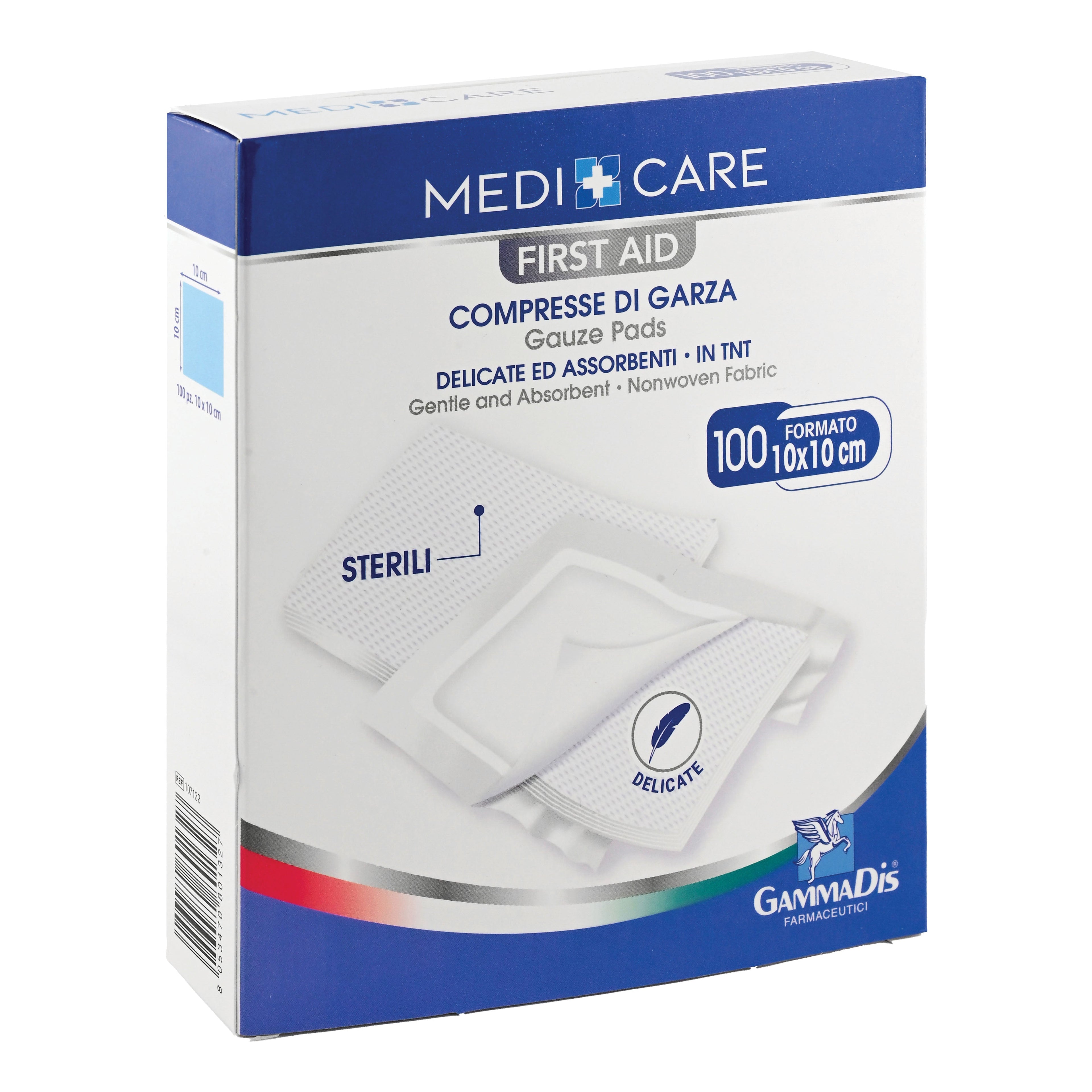 GARZA MEDICARE TNT 10X10 CM 100 PEZZI