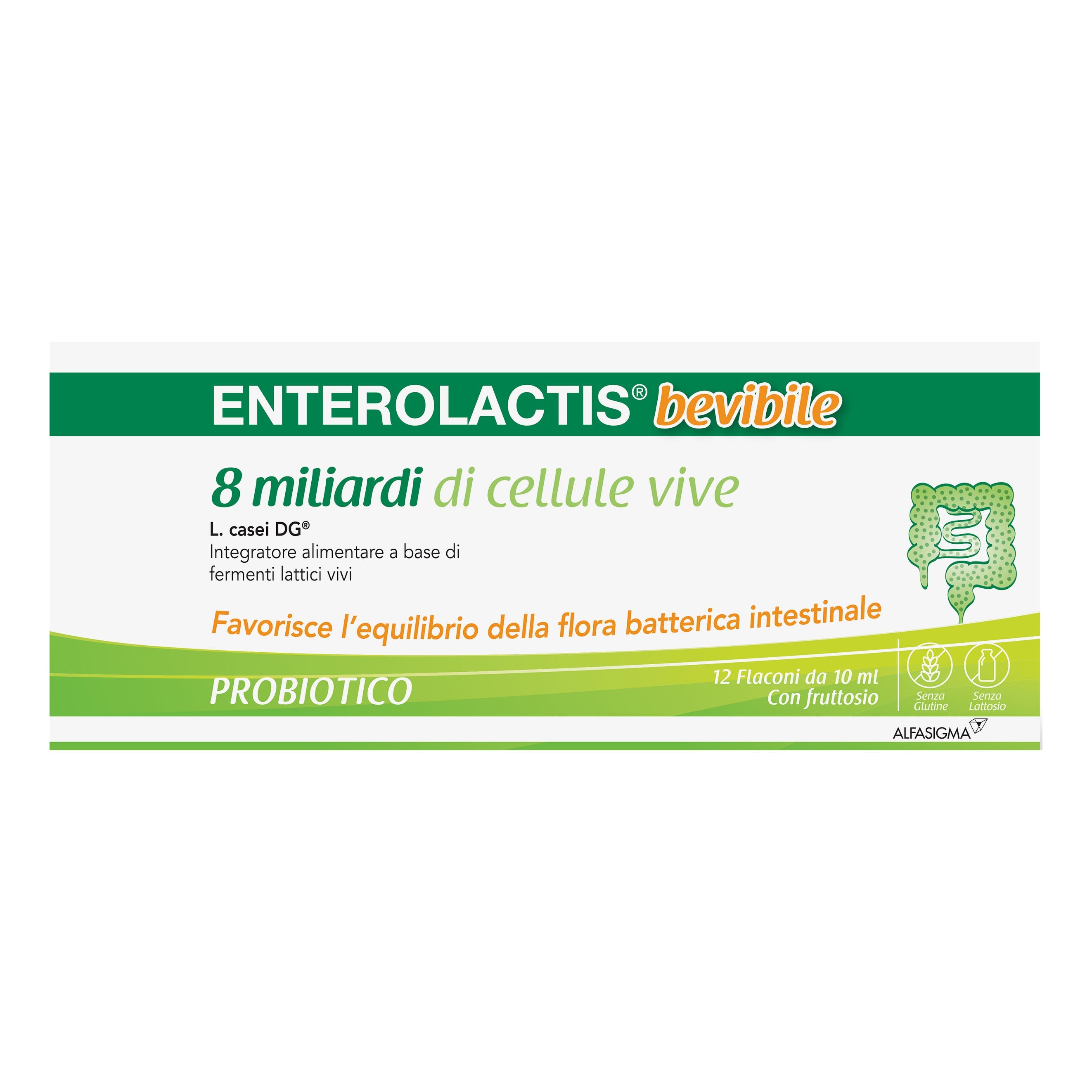ENTEROLACTIS BEVIBILE 12 FLACONCINI X 10 ML