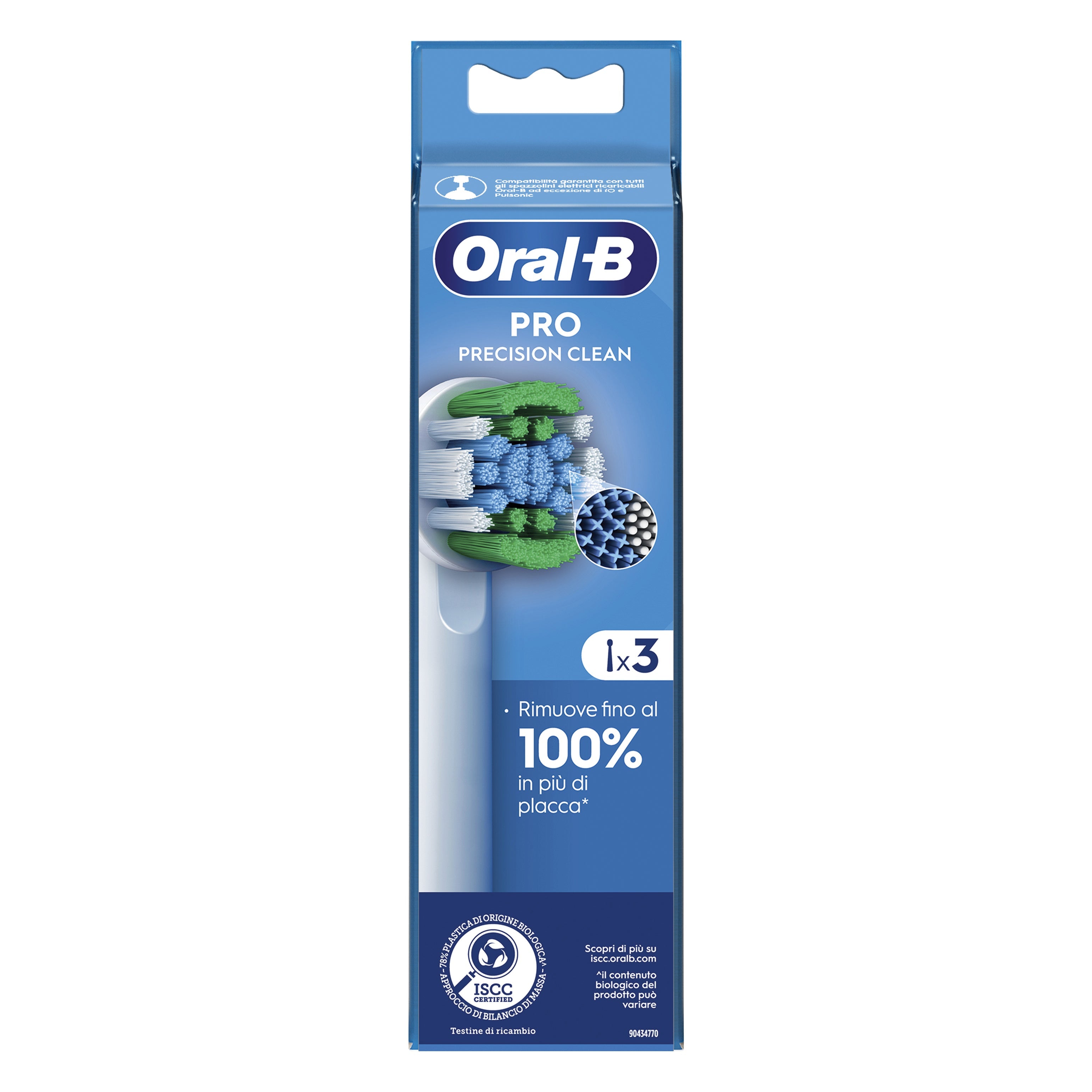 ORALB POWER REFILL EB20-3 PRECISION CLEAN 3 PEZZI
