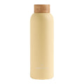 WATERDROP BOTTIGLIA ACCIAIO PASTEL YELLOW MATT DA 600 ML
