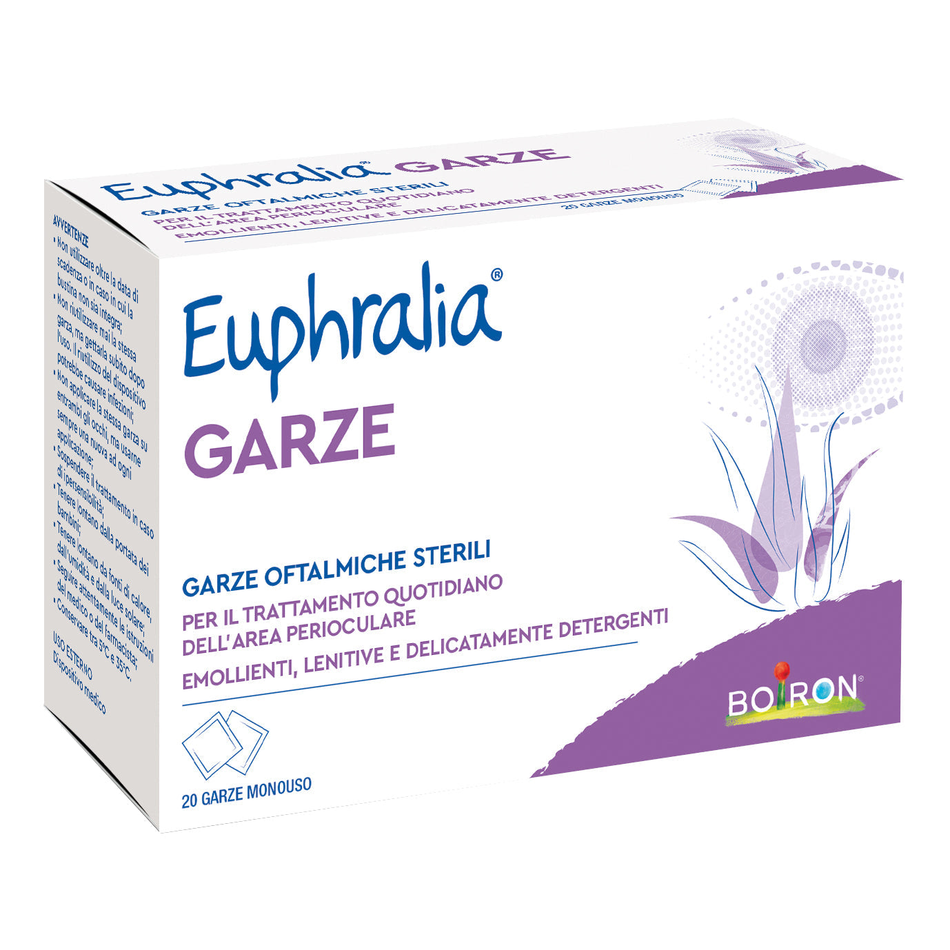 EUPHRALIA GARZE OFTALMICHE MONOUSO 20 PEZZI