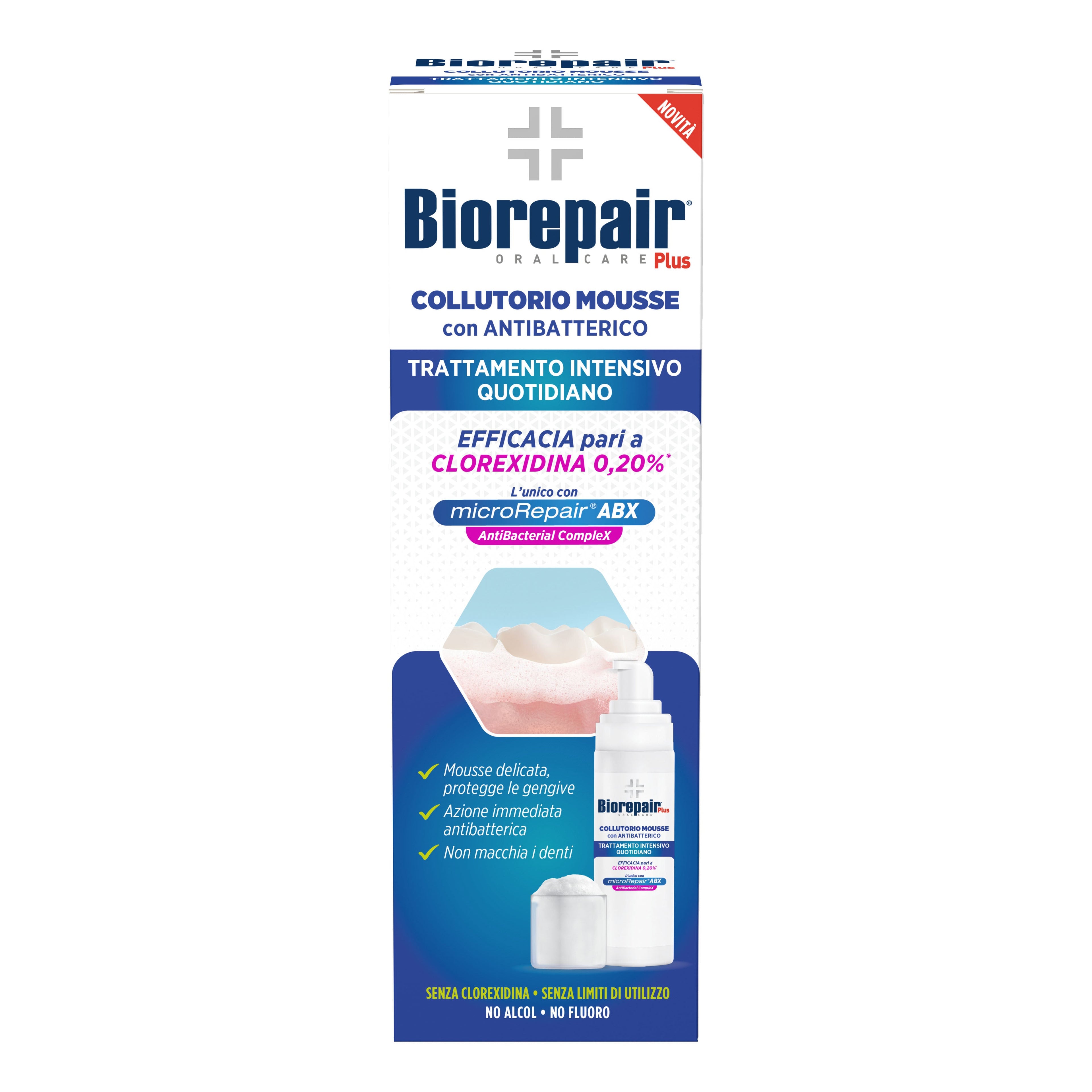 BIOREPAIR PLUS COLLUTORIO MOUSSE ANTIBATTERICO 200 ML
