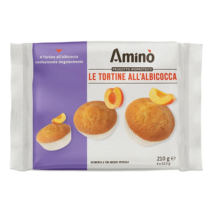 AMINO' LE TORTINE ALBICOCCA 4 PEZZI DA 52,5 G
