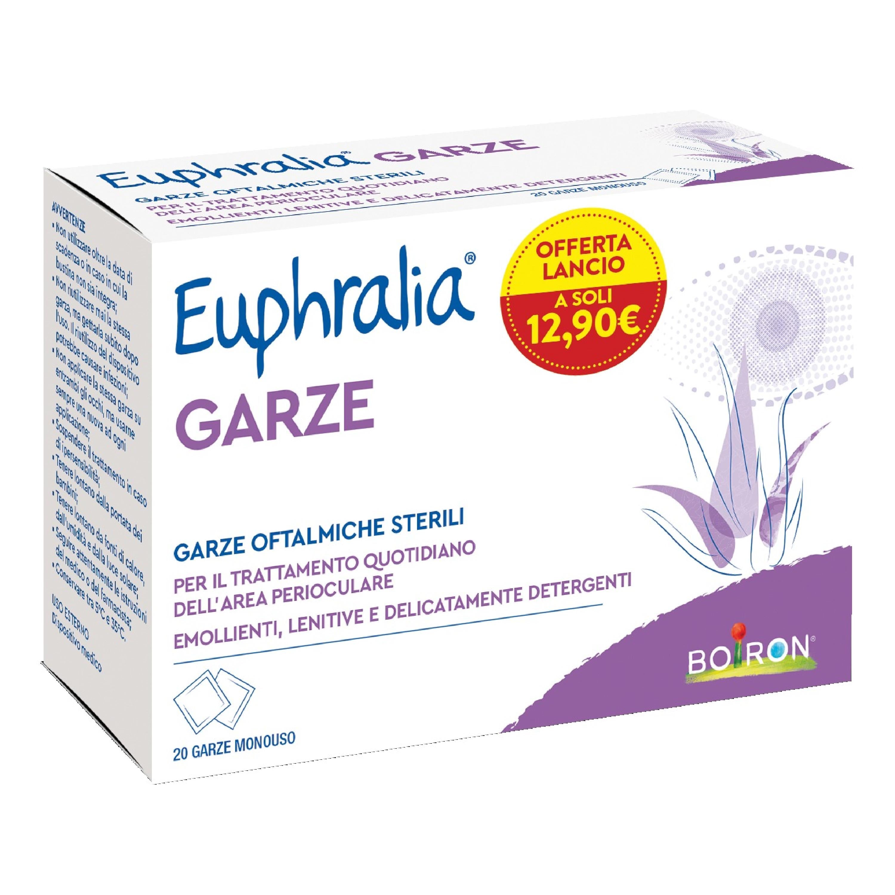 EUPHRALIA GARZE OFTALMICHE MONOUSO 20 PEZZI PROMOZIONE