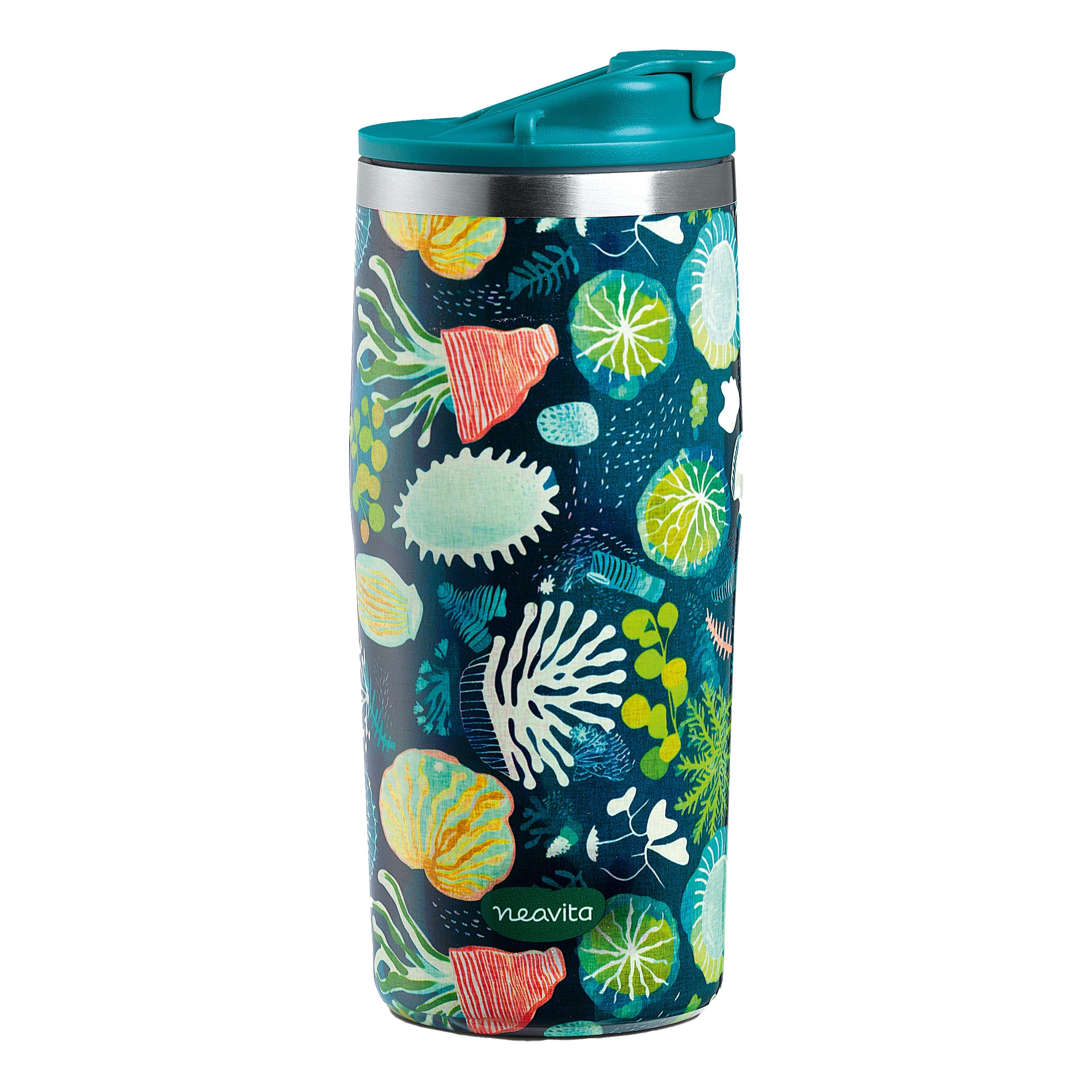 NEAVITA MUG THERMOS ACCIAIO TWICE 450 ML VERDE