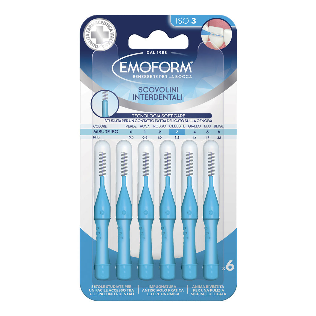 EMOFORM SCOVOLINO ISO 3 CELESTE 6 PEZZI