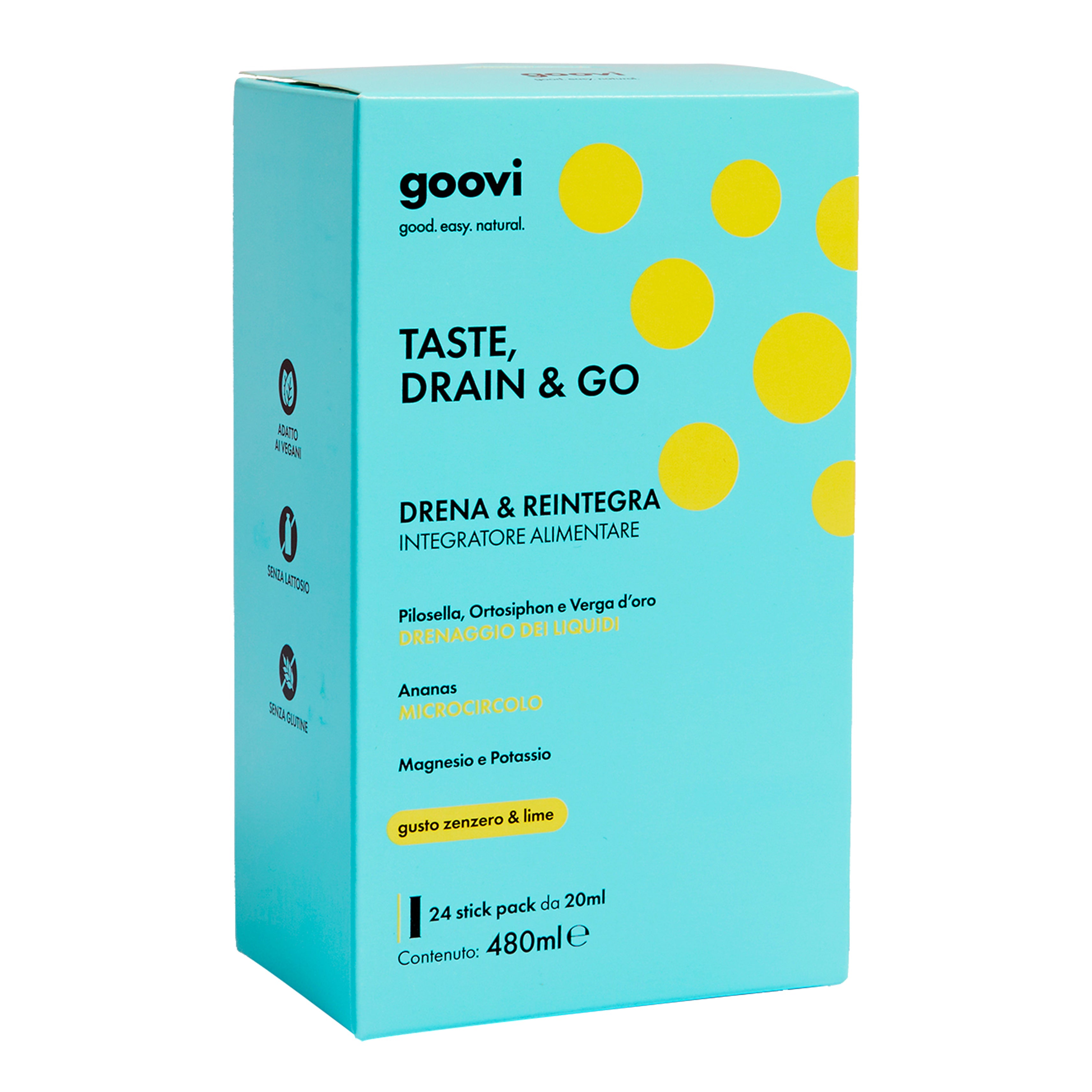 GOOVI DRENANTE ZENZERO&LIME 24 STICK PACK