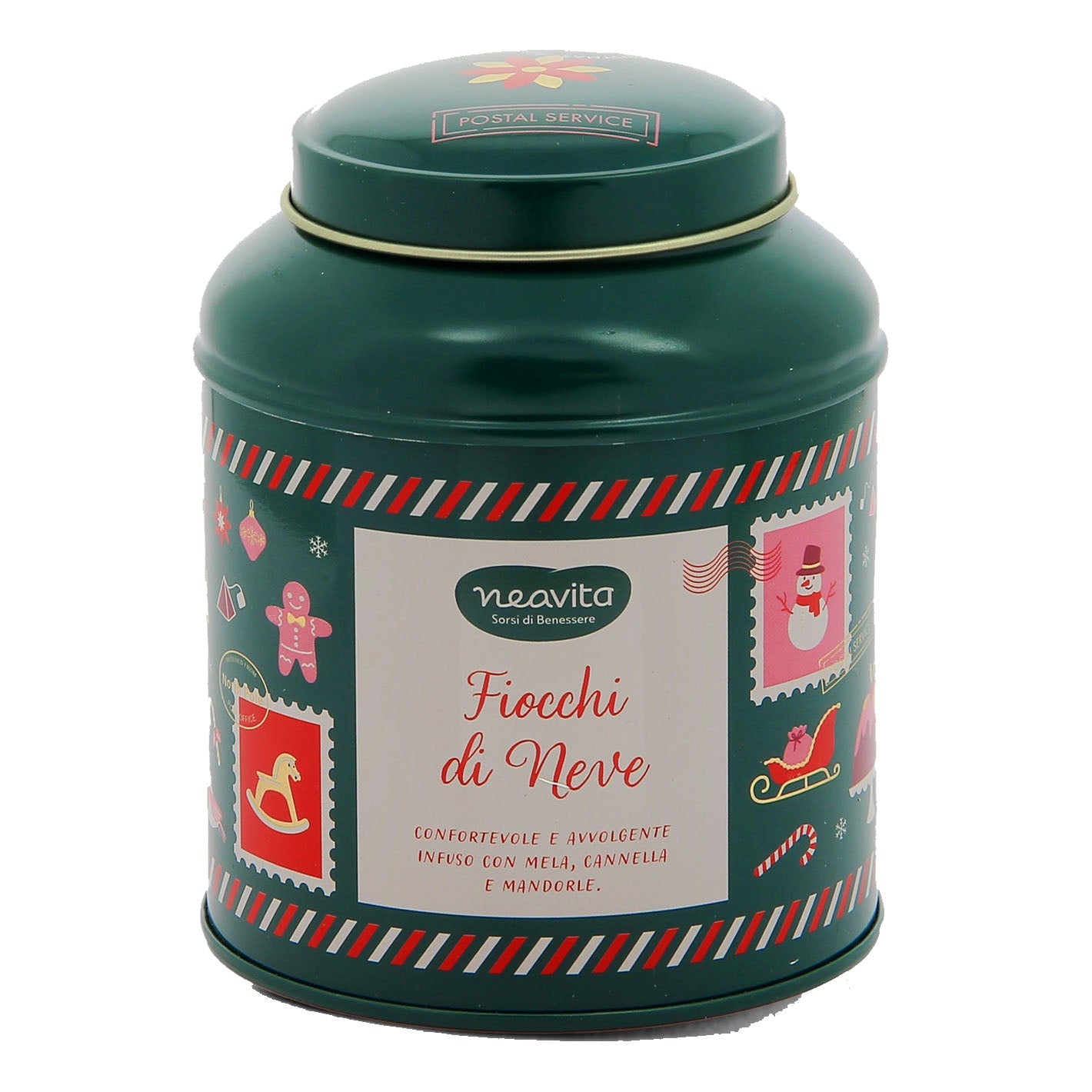 NEAVITA INFUSO FIOCCHI DI NEVE IN CADDY VERDE NATALE 8 FILTRI DA 3,5 G