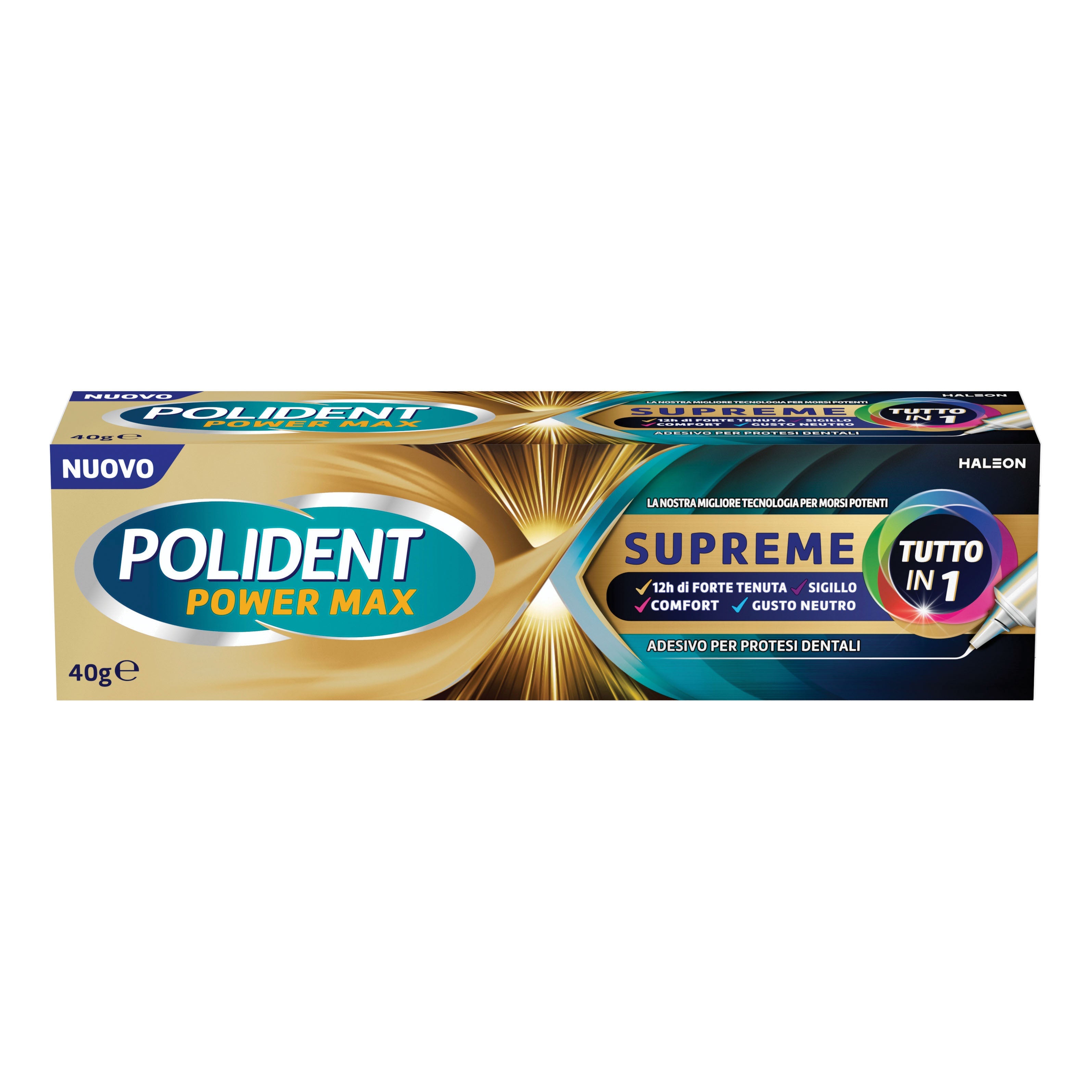 POLIDENT POWER MAX SUPREME TUTTO IN 1 CREMA ADESIVA PROTESI40 G