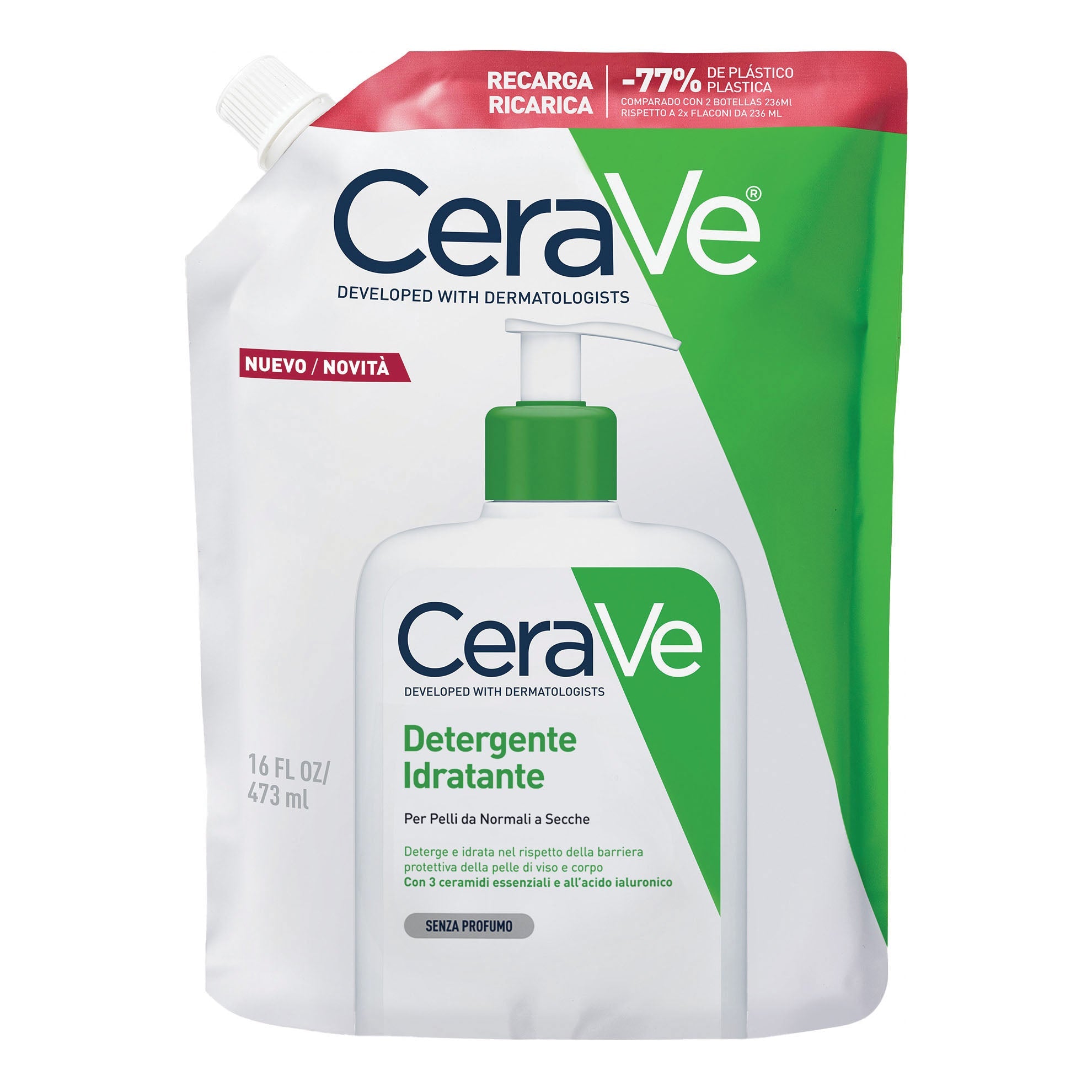 CERAVE REFILL DETERGENTE IDRATANTE 473 ML