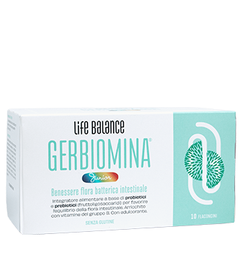 LIFE BALANCE GERBIOMINA JUNIOR 10 FLACONCINI DA 10 ML CON EDULCORANTE SENZA GLUTINE