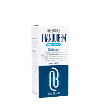 LIFE BALANCE TRANQUIREM MELATONINA SPRAY 20 ML FRUTTI DI BOSCO SENZA GLUTINE